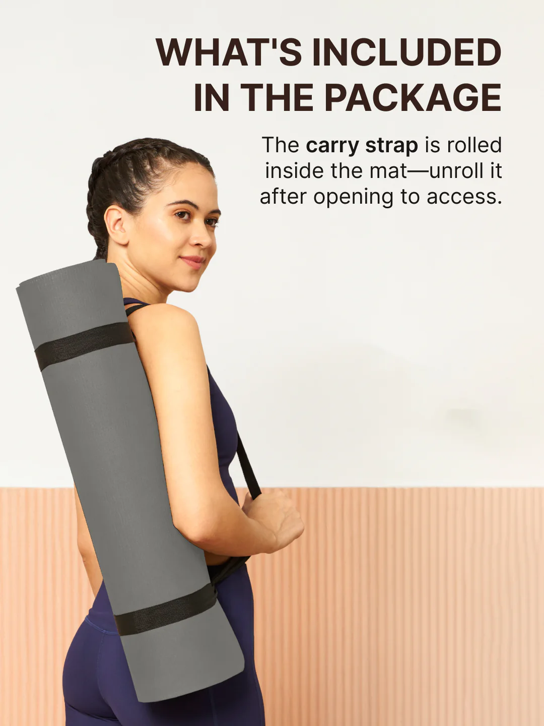 CULT EVA Yoga Mat 6mm with Carry Strap   Dual Color Lavender, Anti-Slip, Lightweight & Durable Exercise Mat for Yoga, Pilates, Meditation, Gym & Home Workouts - Image 6