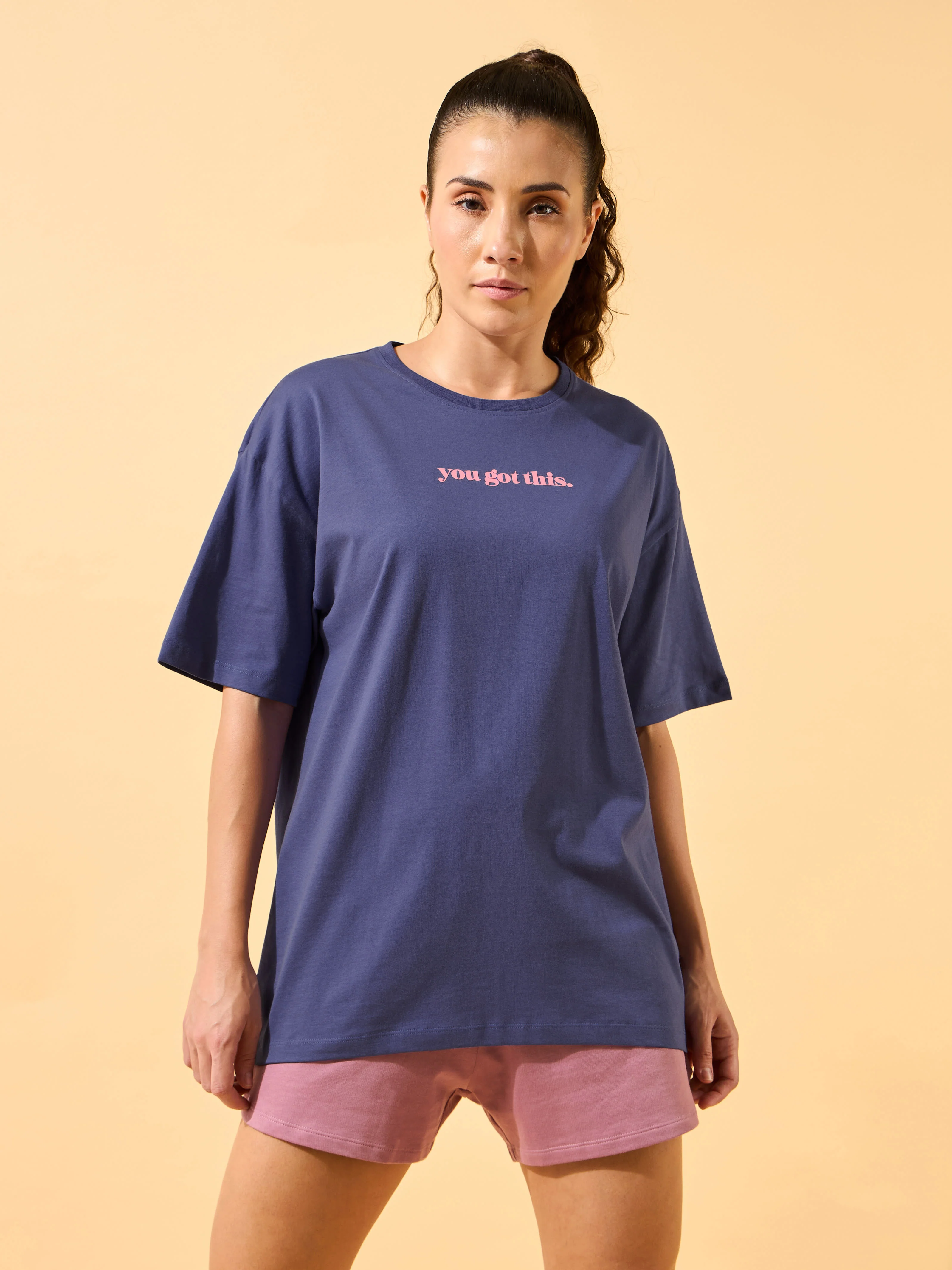 You Got This Puff Print Oversized T-shirt - Image 3