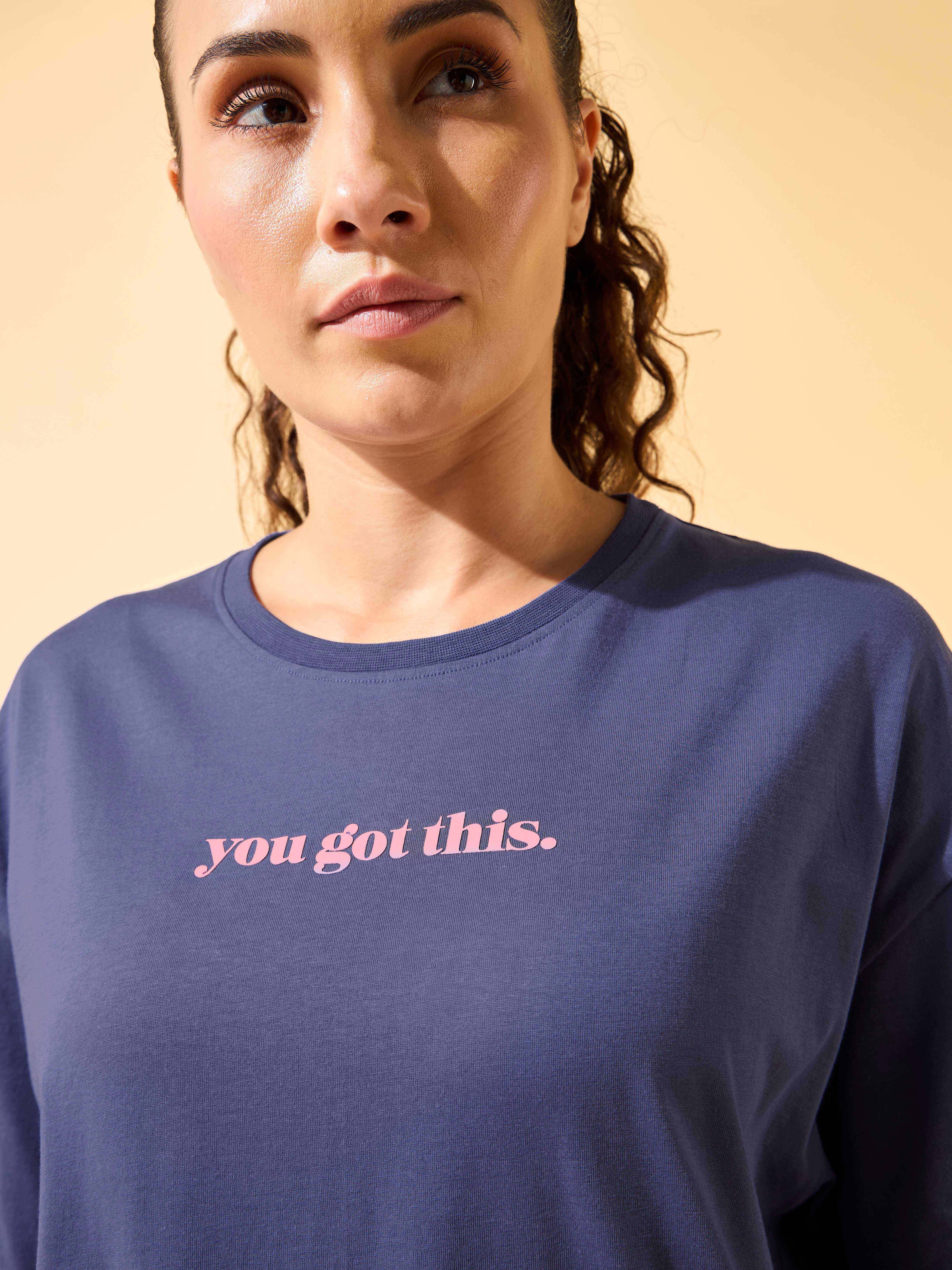 You Got This Puff Print Oversized T-shirt - Image 7