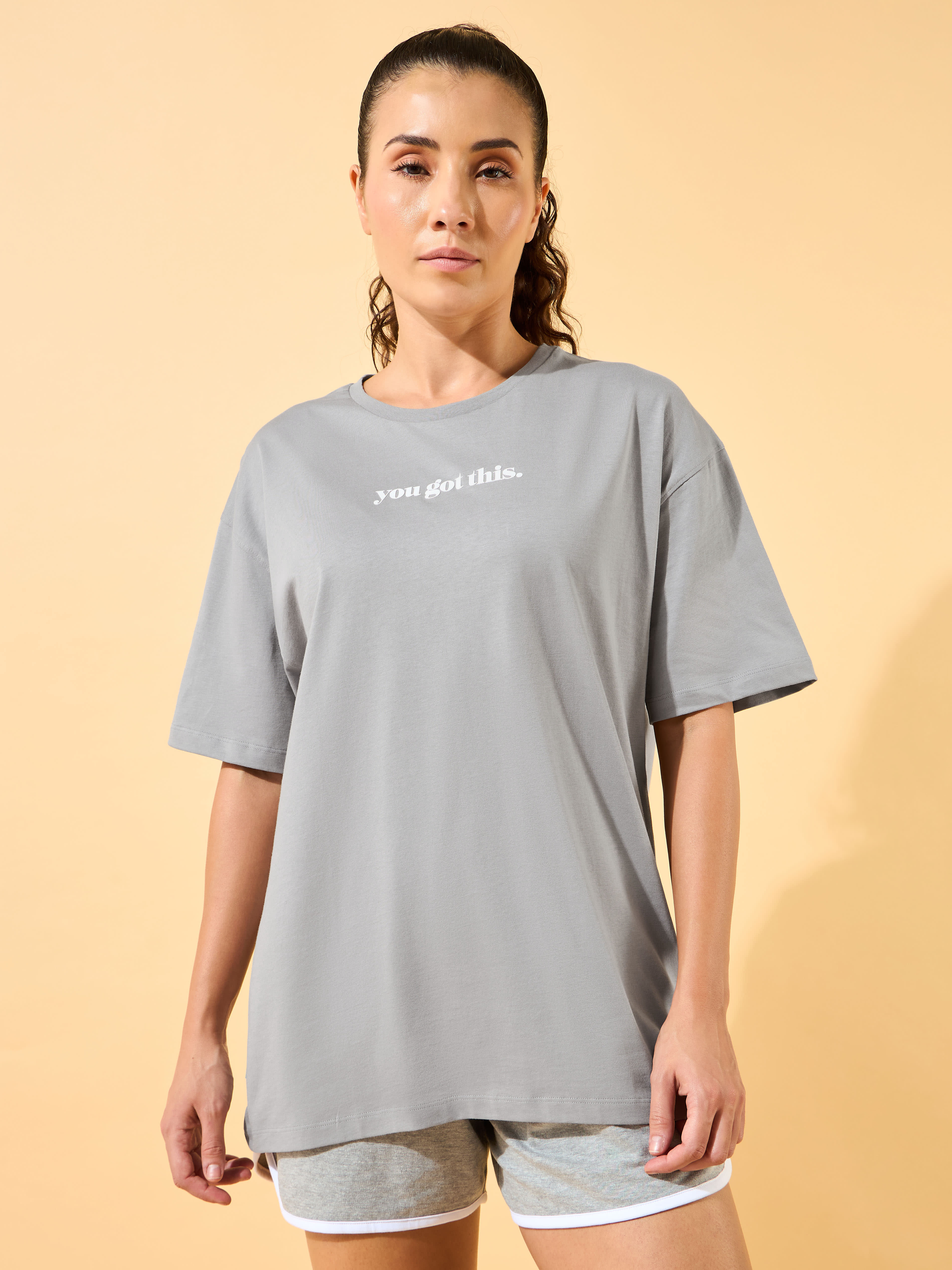 You Got This Puff Print Oversized T-shirt - Image 3