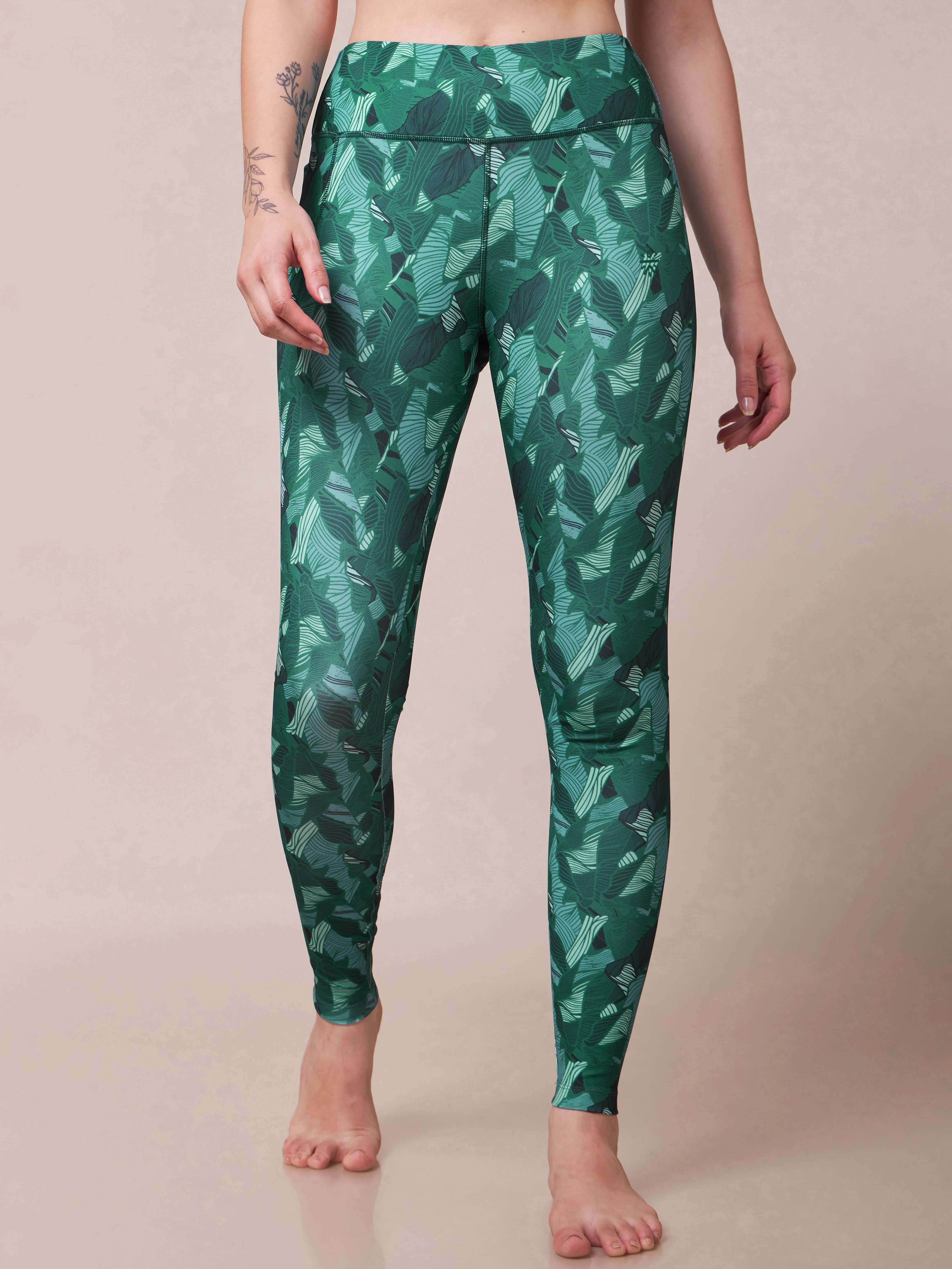 Zen Garden All Over Print Yoga Tights - Image 4