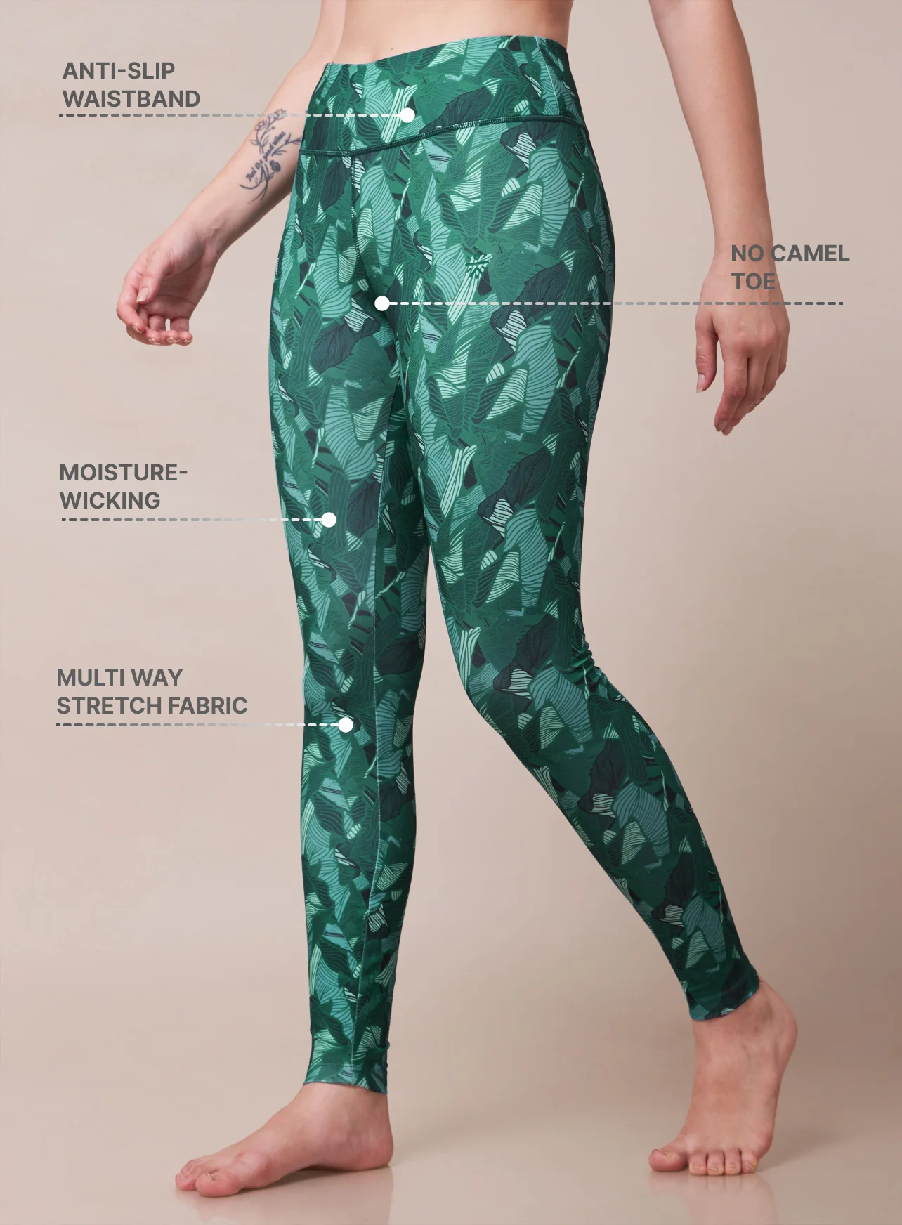 Zen Garden All Over Print Yoga Tights - Image 5