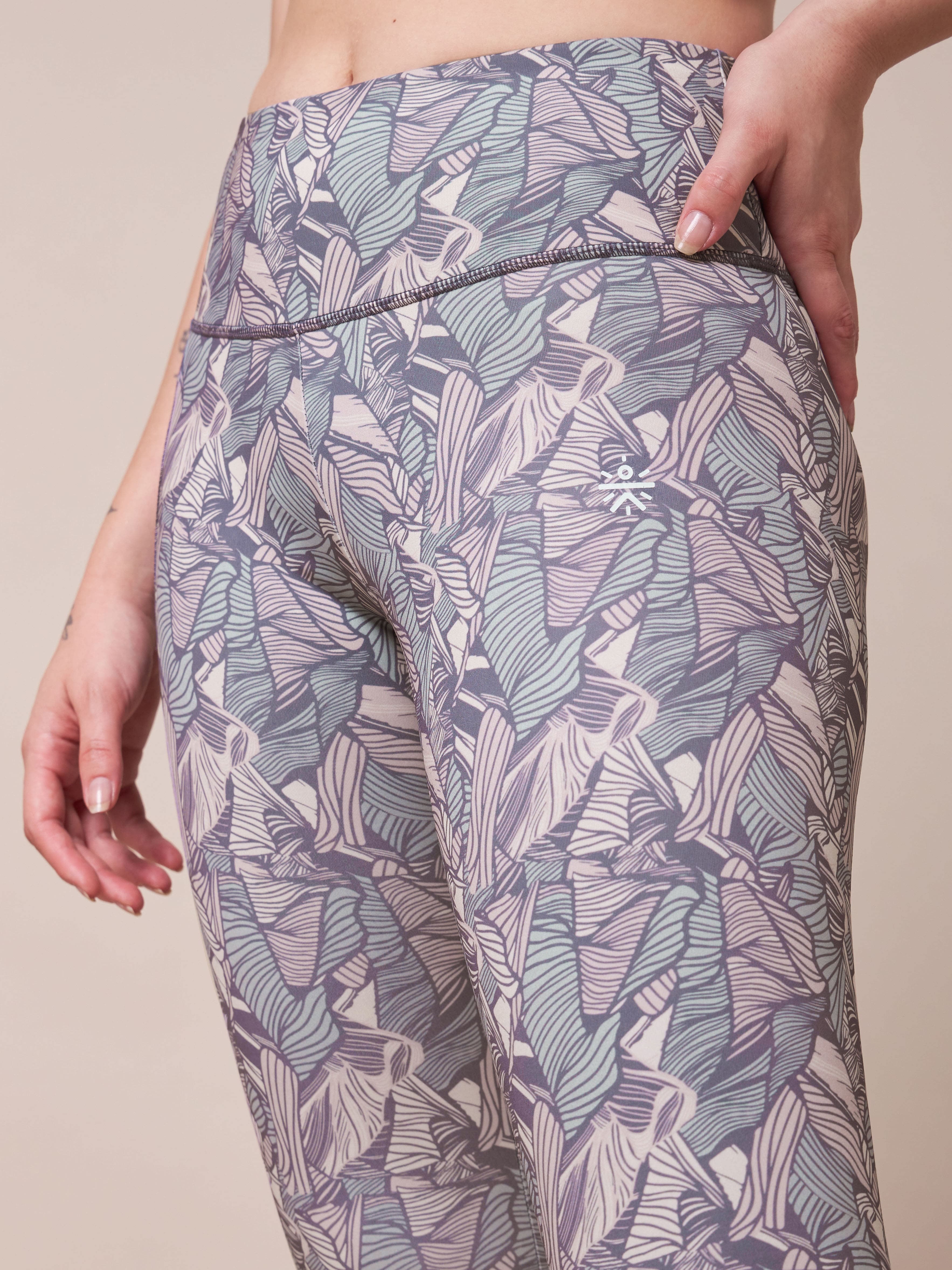 Zen Garden All Over Print Yoga Tights - Image 8