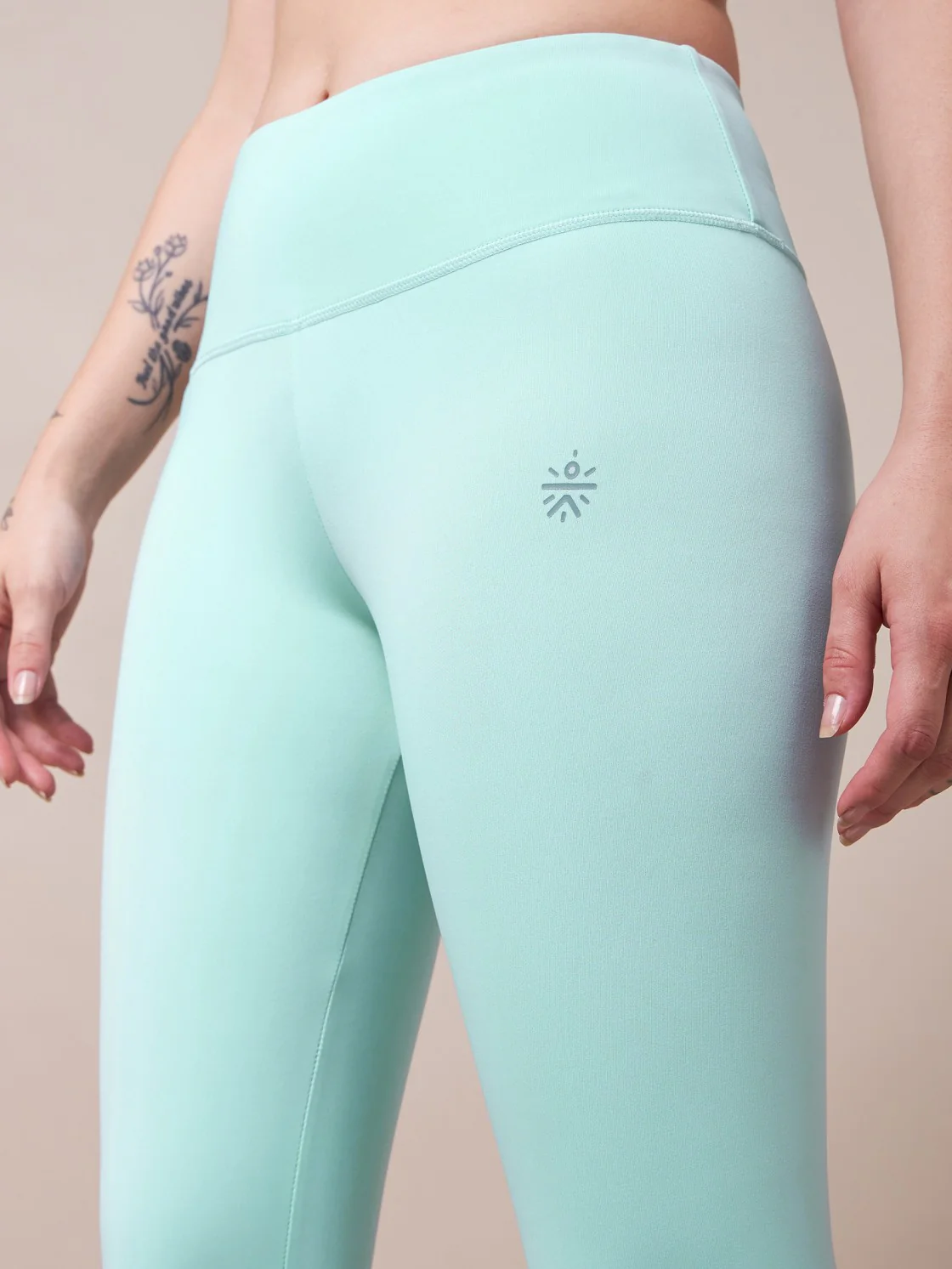 Zen Garden Motif Yoga Tights - Image 9